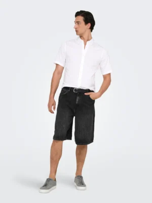 jean βερμούδα 22032957 Washed Black (3)