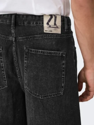 jean βερμούδα 22032957 Washed Black