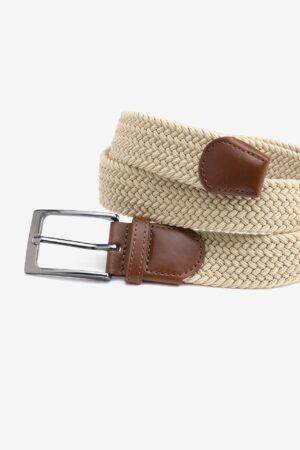 Ανδρική πλεκτή ζώνη 10065291110 Beige (2)
